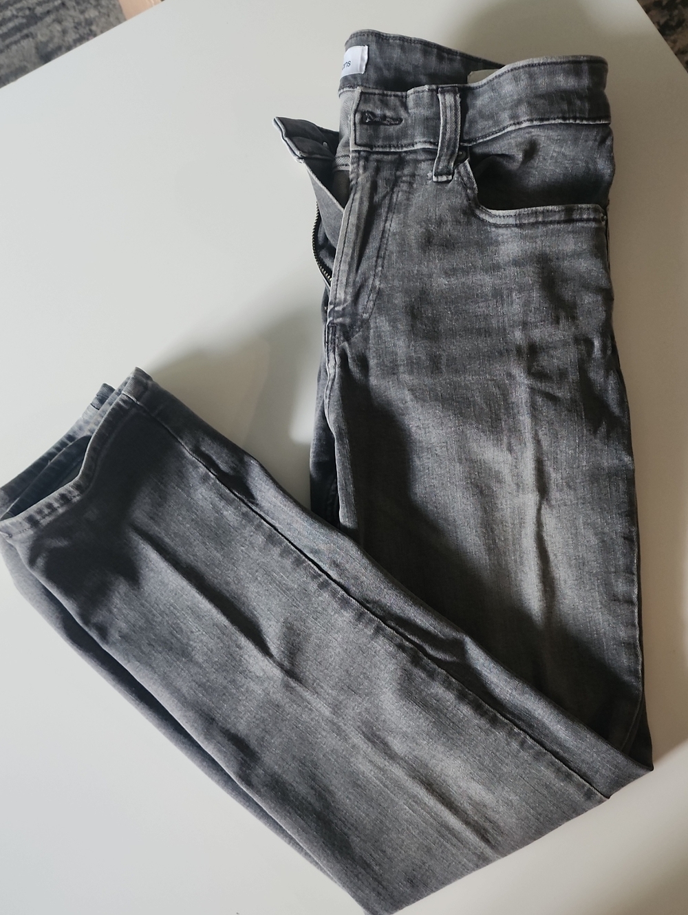 Calvin Klein Jeans Men's Washed Gray Skinny Jeans